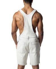 Nasty Pig Overall Short - Bleached
