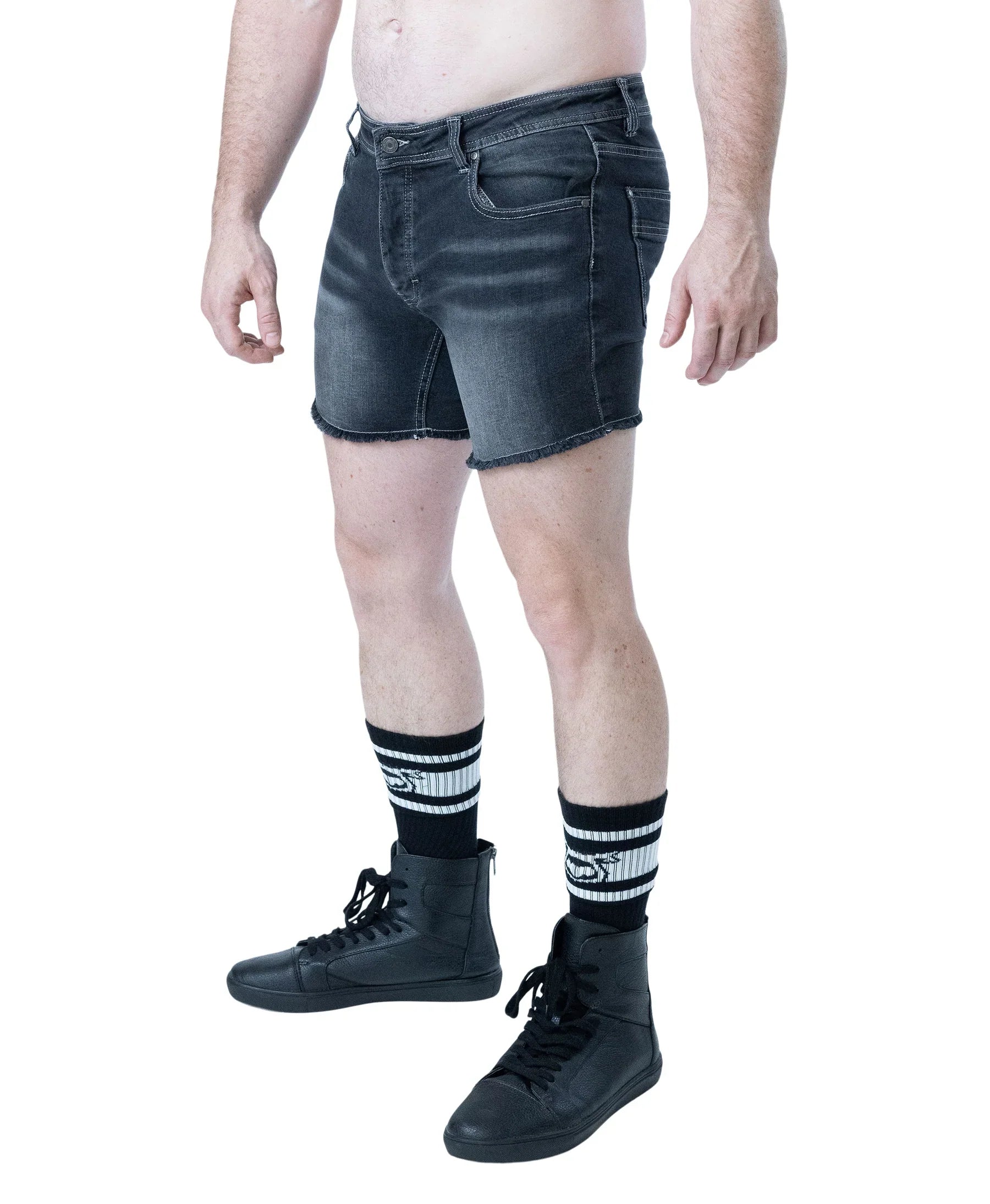 Short Quad pour homme Nasty Pig - Gris usé - Noir usé