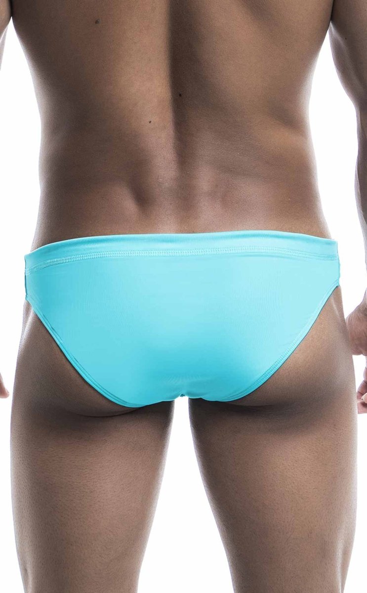 Oceanico swim briefs in sleek light blue with smooth fabric finish perfect for swimming and beachwear