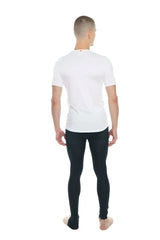 White short-sleeved crew-neck pocket tee in arctic white perfect for casual wear