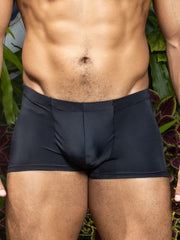 Black little boy blue design pete square cut briefs with smooth form-fitting fabric and centered seam