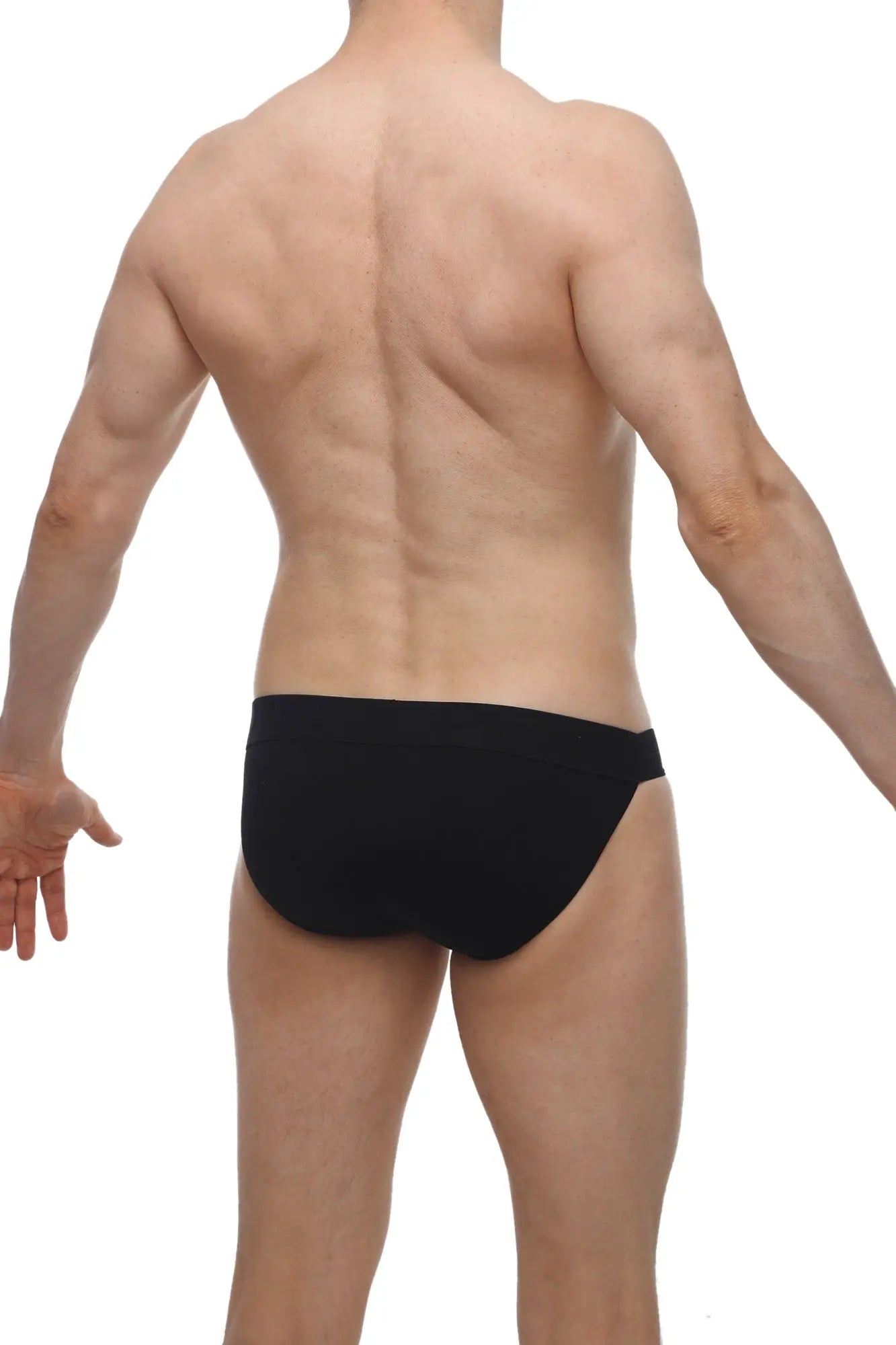 Black briefs PetitQ bikini Aizy made of smooth form-fitting modal fabric with sleek minimalist design