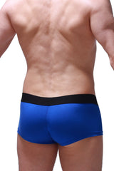 Petitq boxer algun blue athletic briefs in blue with a black waistband designed for comfortable support