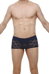 Navy blue lace briefs boxer algun lace navy with solid waistband for comfortable everyday wear