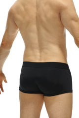 Black athletic briefs petitq boxer protruder recycled black with snug form-fitting design