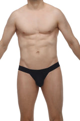 Black petitq jockthong biars briefs with smooth form-fitting design for comfortable daily wear