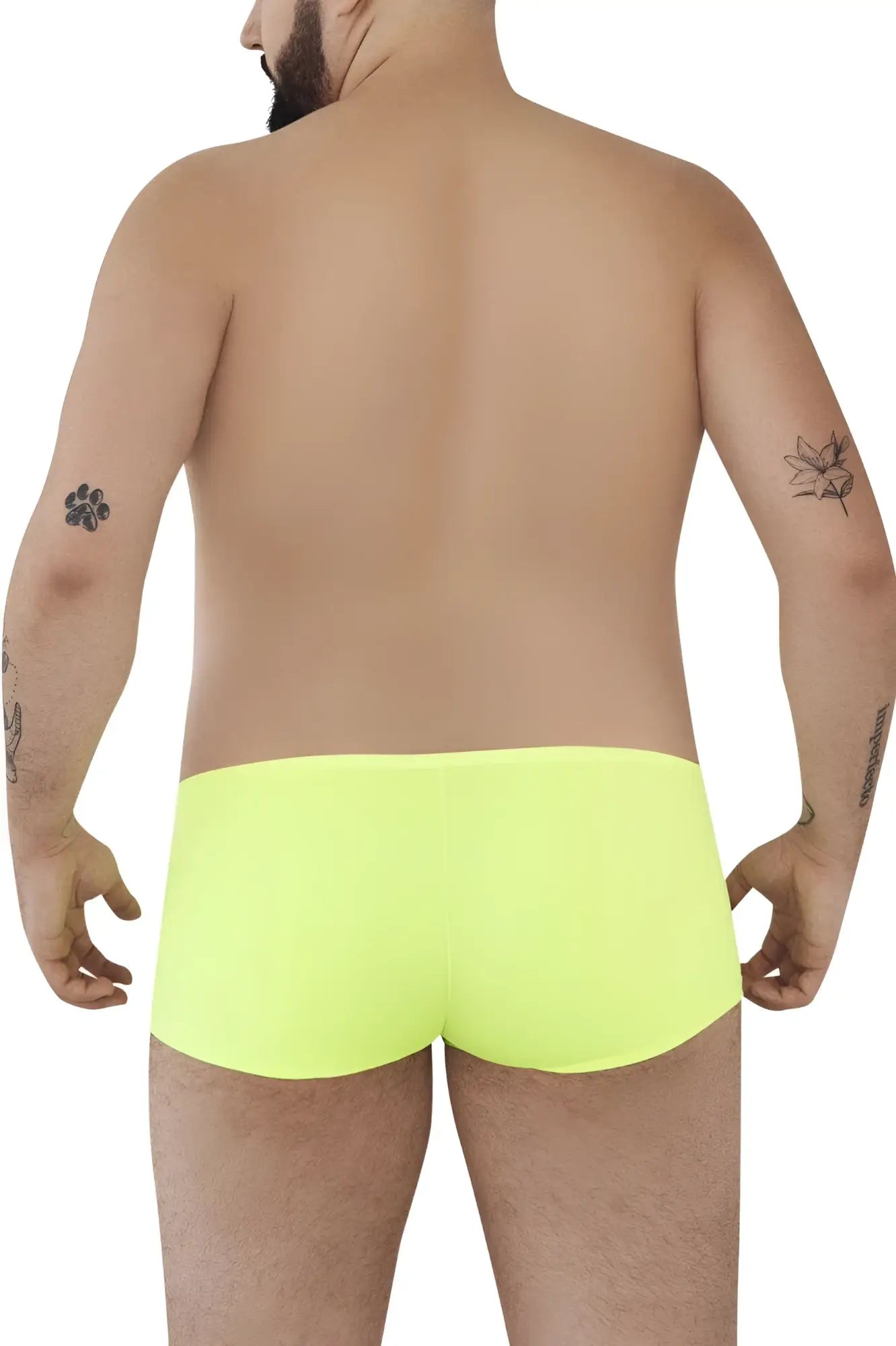 Neon yellow pikante pIK 0976X angola trunks briefs with stretch fabric for comfortable fit