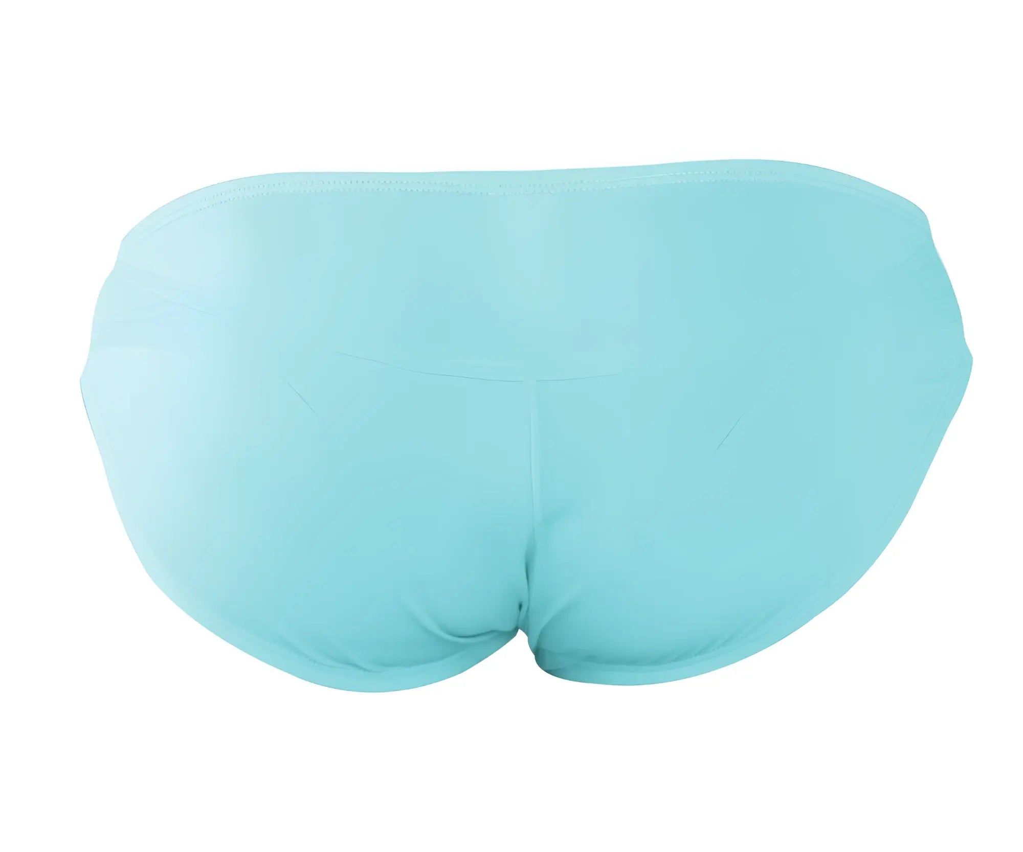 A pair of light blue pikante PIK 0977X Angola seamless swim trunks with smooth fabric finish
