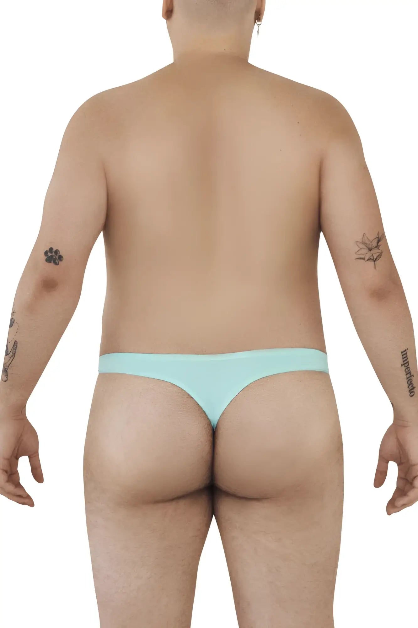 Light blue seamless pikante PIK 0978X angola thong with smooth fabric shown from the back side