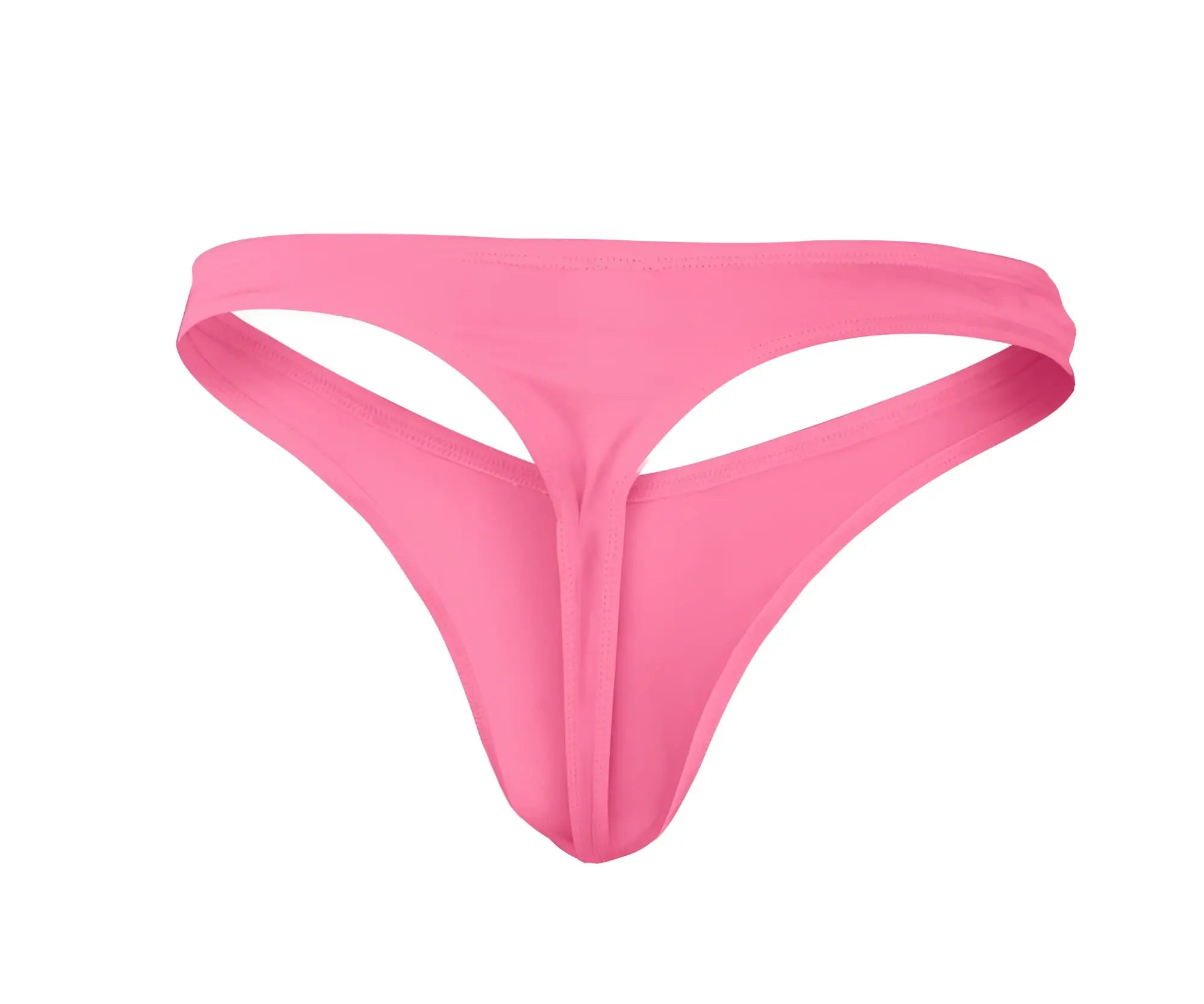 A vibrant pink Pikante PIK 0978X Angola thong made of smooth stretchy fabric with a sleek minimalist design