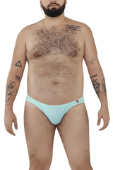 Light blue pikante angola jockstrap briefs with a small red logo on the waistband for comfortable support
