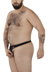 Black brief underwear with a small red logo on the left hip pikante pik 0980x angola ball lifter c-ring black
