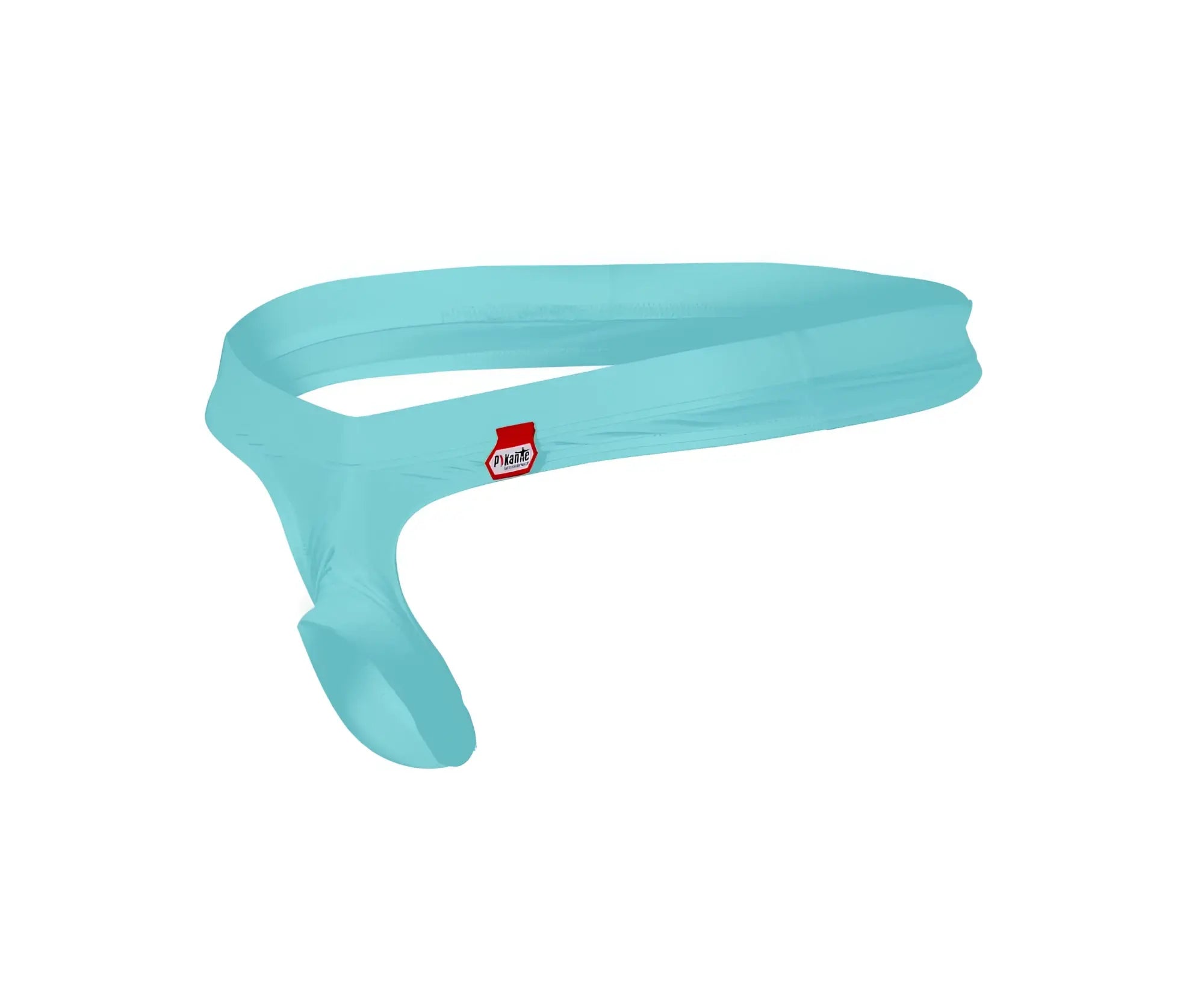 Light blue silicone pikante pik 0980x angola ball lifter c-ring with red and white brand logo visible on the front