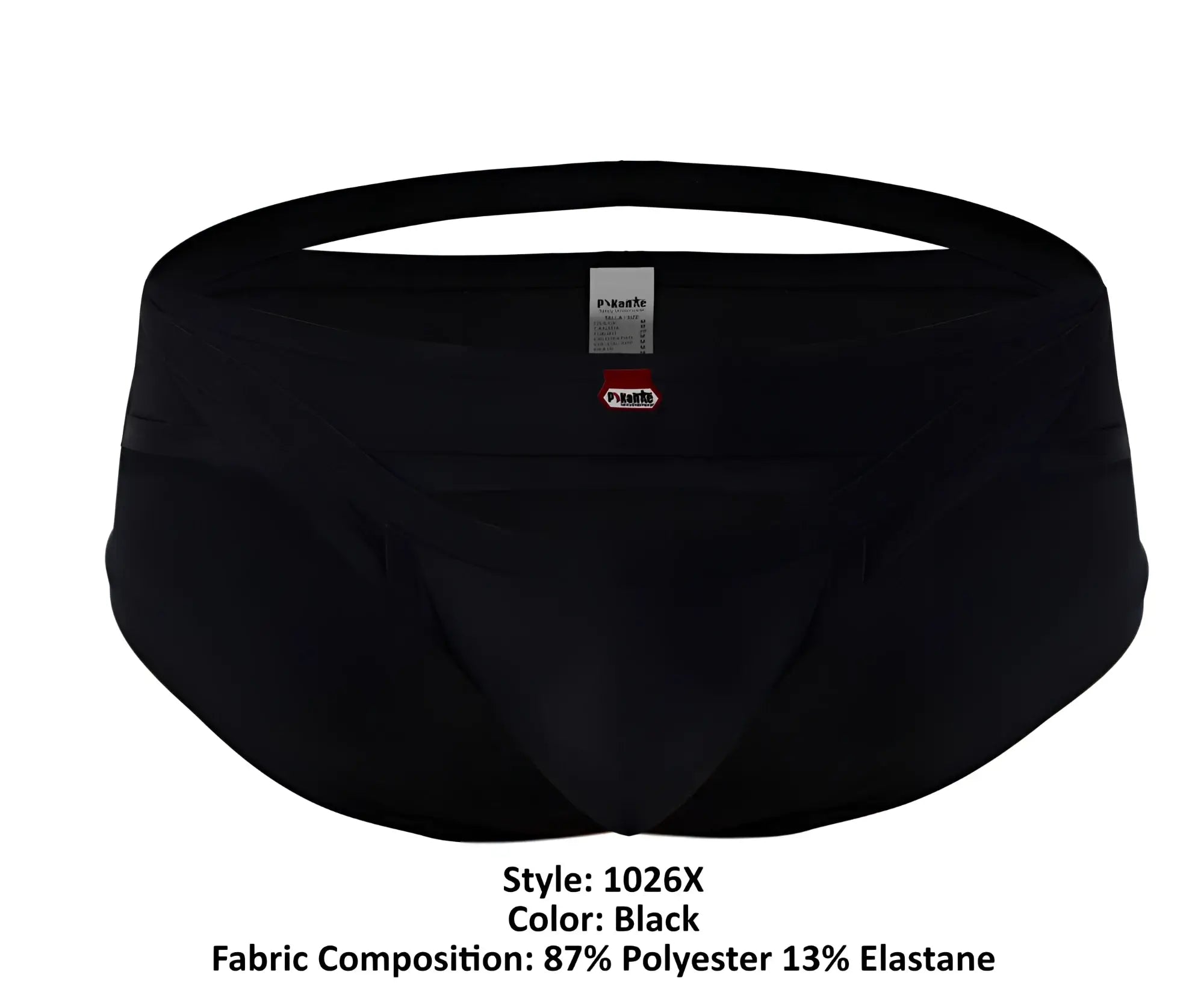 Black pikante PIK 1026X Verona briefs made of 87% polyester 13% elastane with a snug fit and elastic waistband