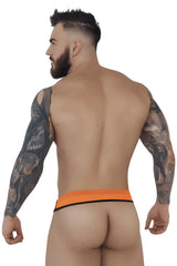 Orange and black pikante PIK 1278 sonar ball lifter briefs with snug fit for athletic support