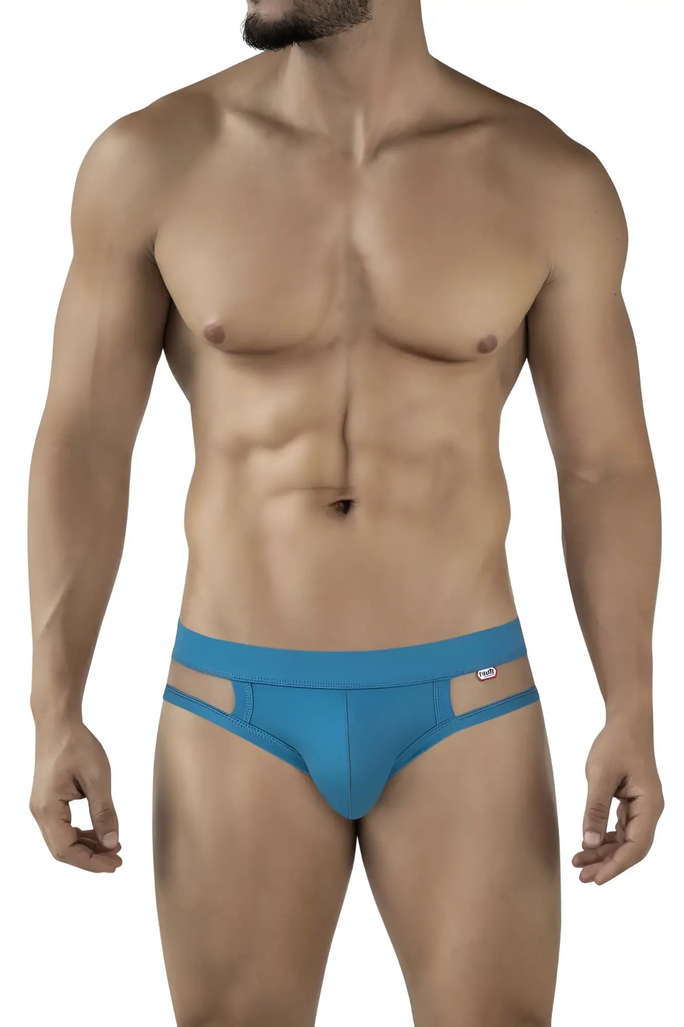 Pikante pik 2114 lenox briefs in blue men’s cut-out design with small waistband logo for stylish comfort