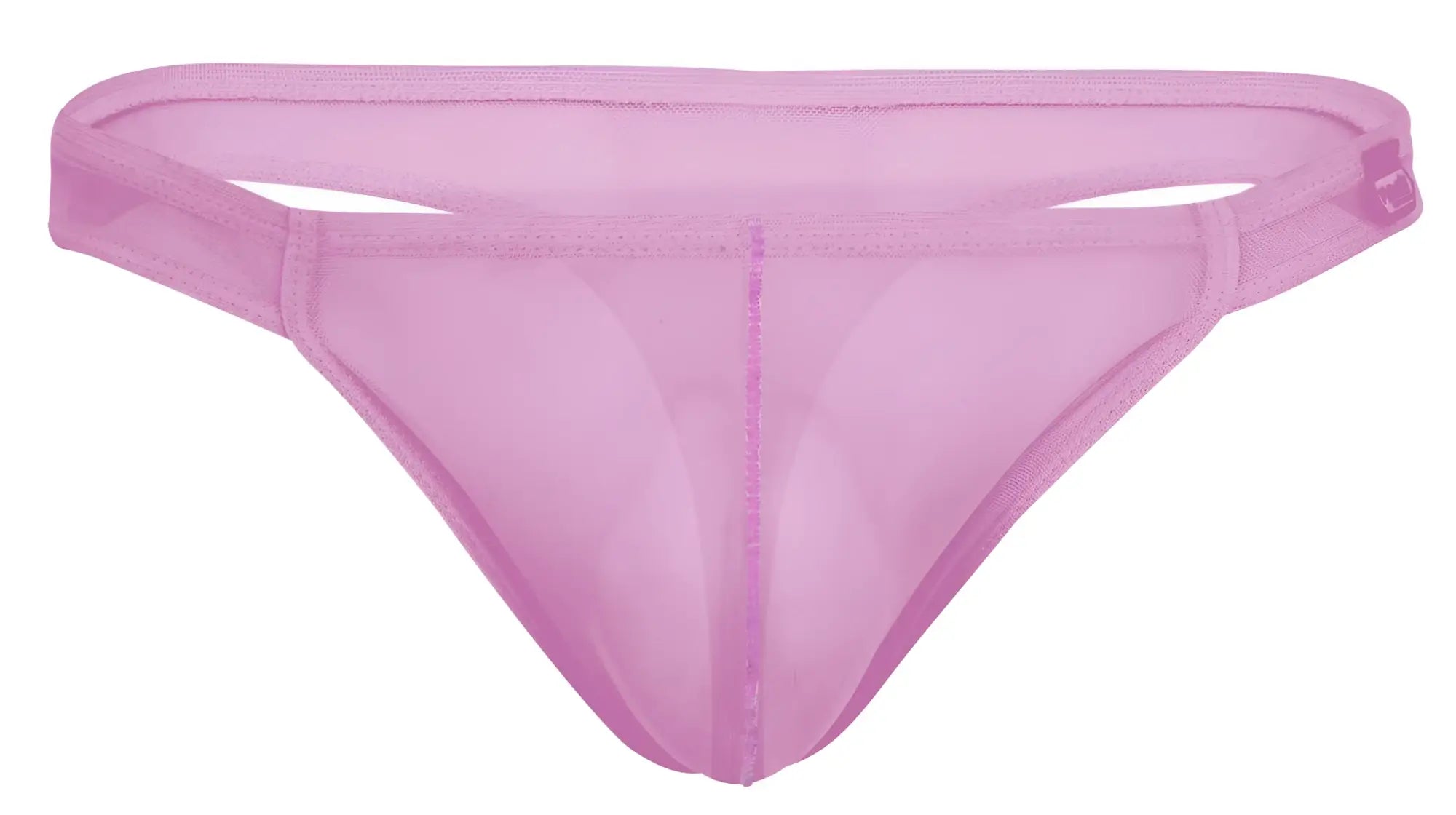 Pikante pik 2115 amusing thong in lilac sheer mesh with smooth translucent fabric and subtle edge stitching