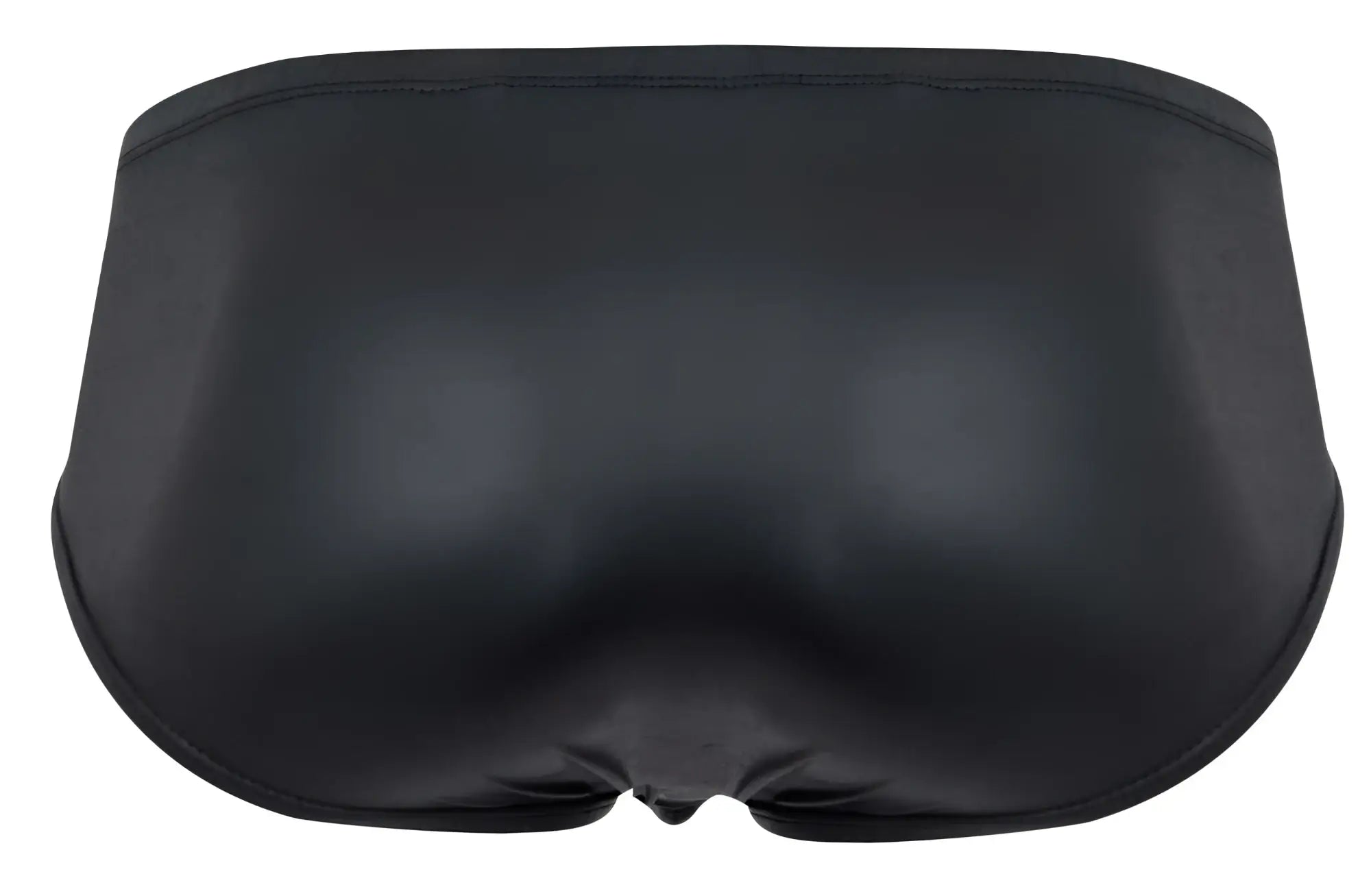 Black glossy finish pikante pik 2118 candy briefs swim trunks with smooth form fitting design