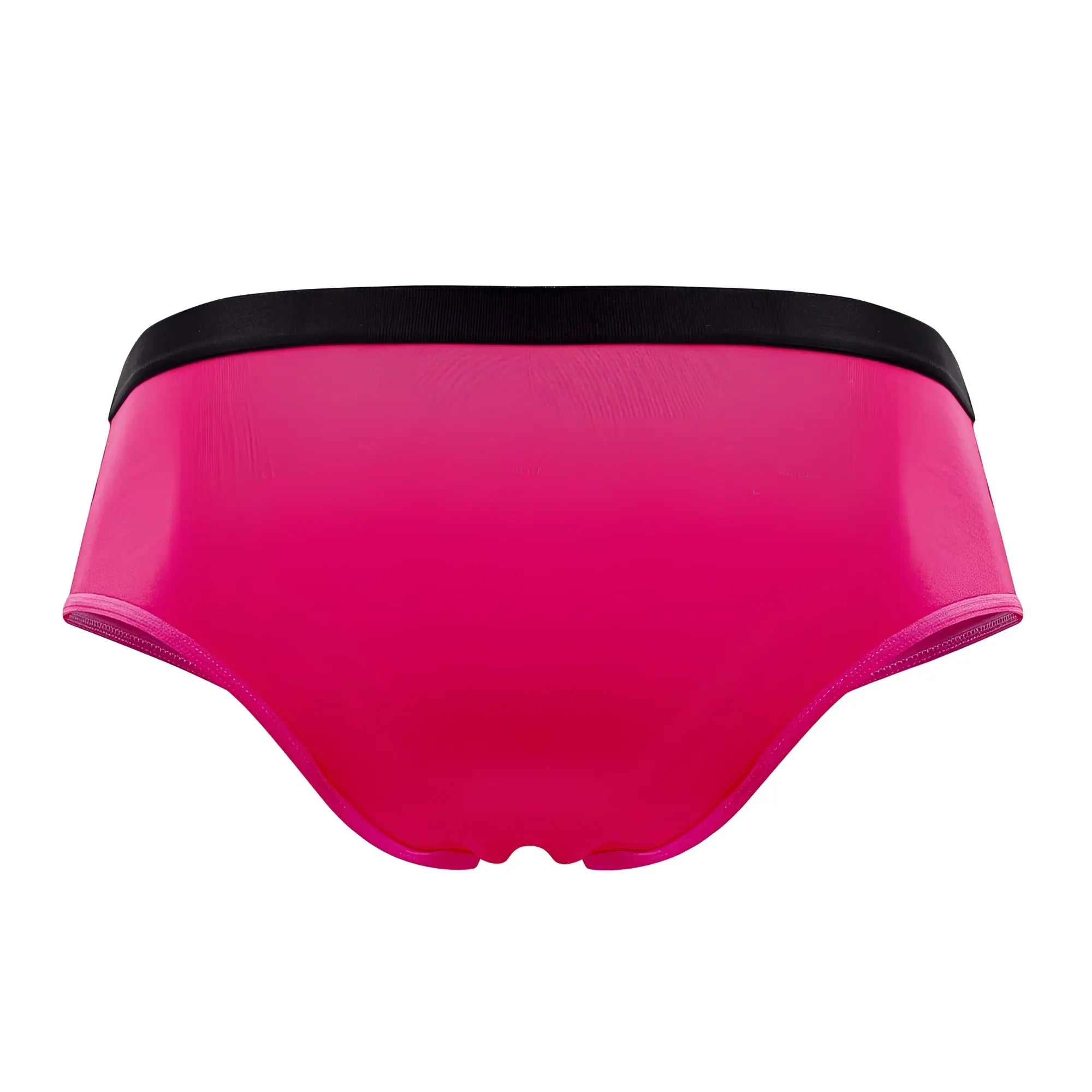 Plural pl004 briefs in bright pink with a black elastic waistband designed for comfortable everyday wear