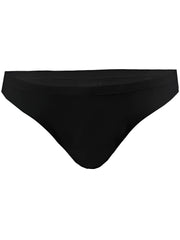 Black pride bikini seamless bottom with smooth stretchy fabric and classic triangle cut front view