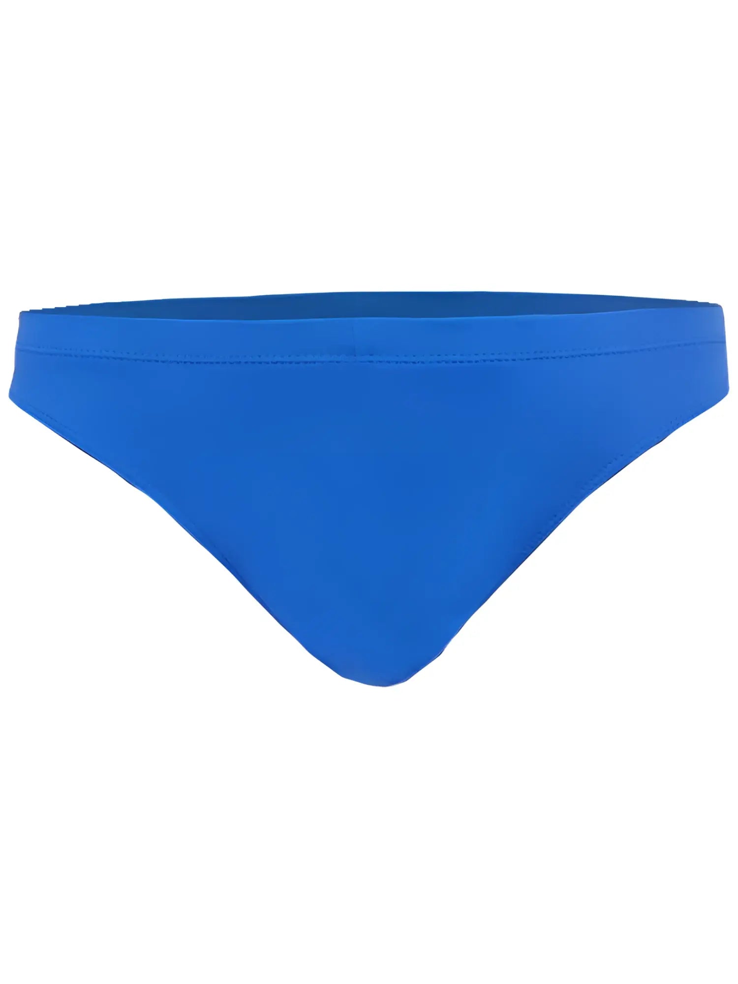 Red pride bikini briefs made of smooth stretchy fabric with a simple solid design front view