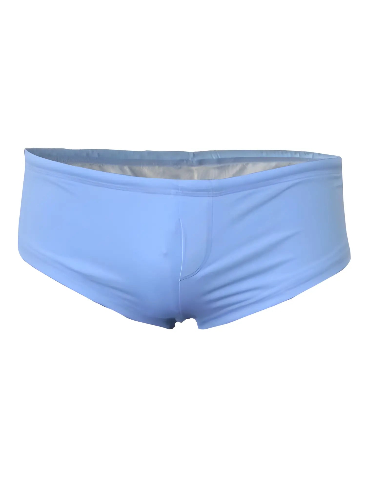 Pride justin brief light blue swim trunks with smooth stretchy fabric and subtle inner lining for comfortable wear