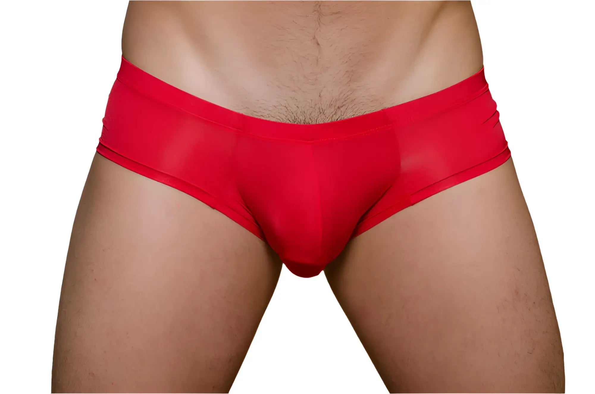 Red pride metro bunz boxer with plus pouch featuring form-fitting smooth stretchy fabric and snug waistband