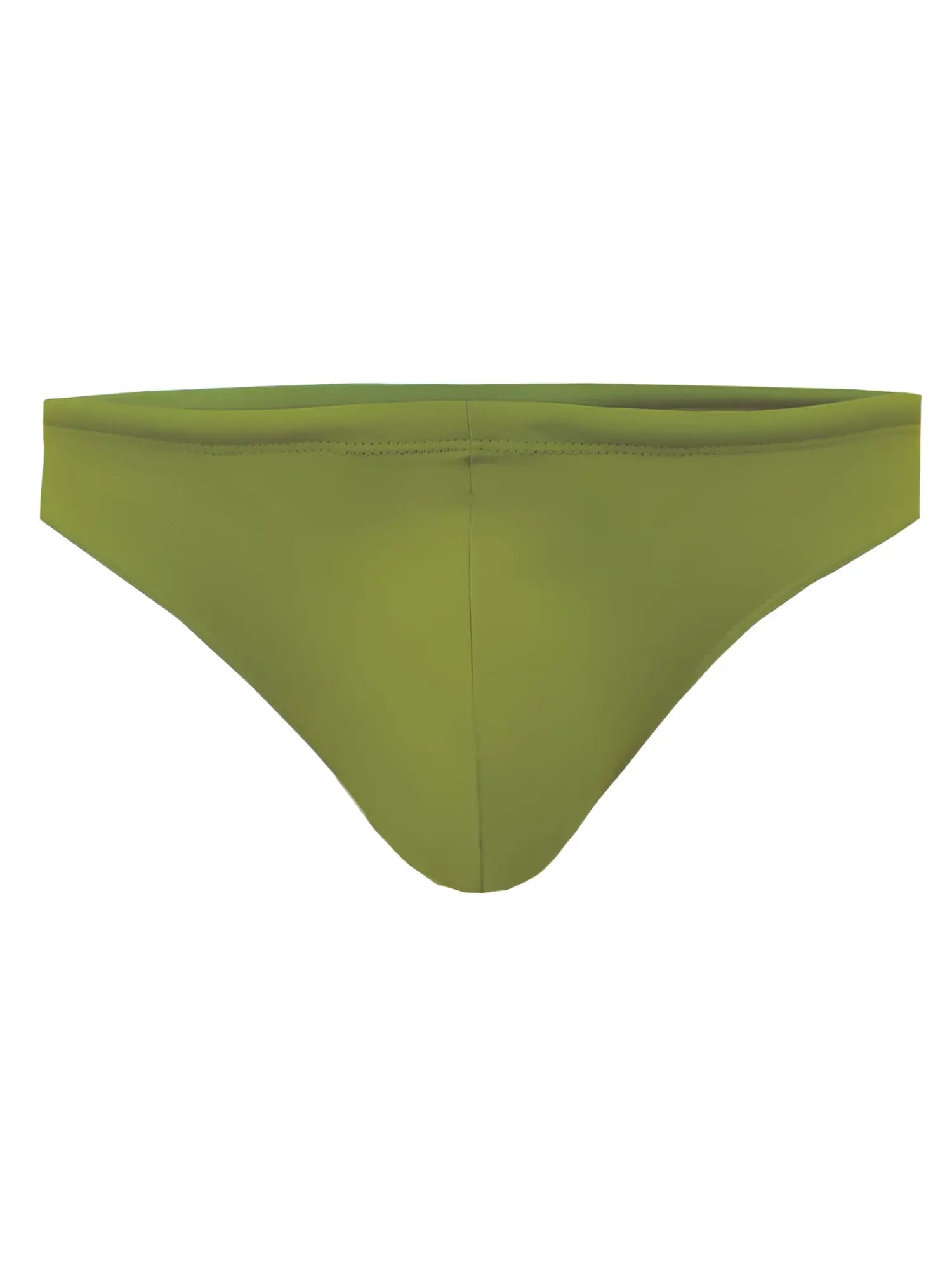 Olive green pride swim bikini trunks with smooth seamless fabric finish ideal for swimming and beachwear