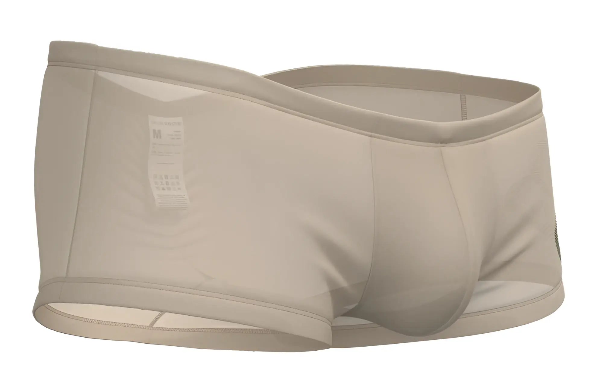 Beige men’s briefs private structure brut4390 bare hipster with smooth form-fitting design and reinforced waistband
