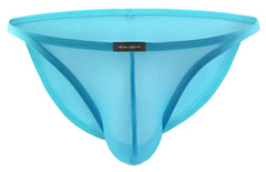 Private structure diamu3454bt desire intima low rise bikini in translucent turquoise mesh with central seam and reinforced edges