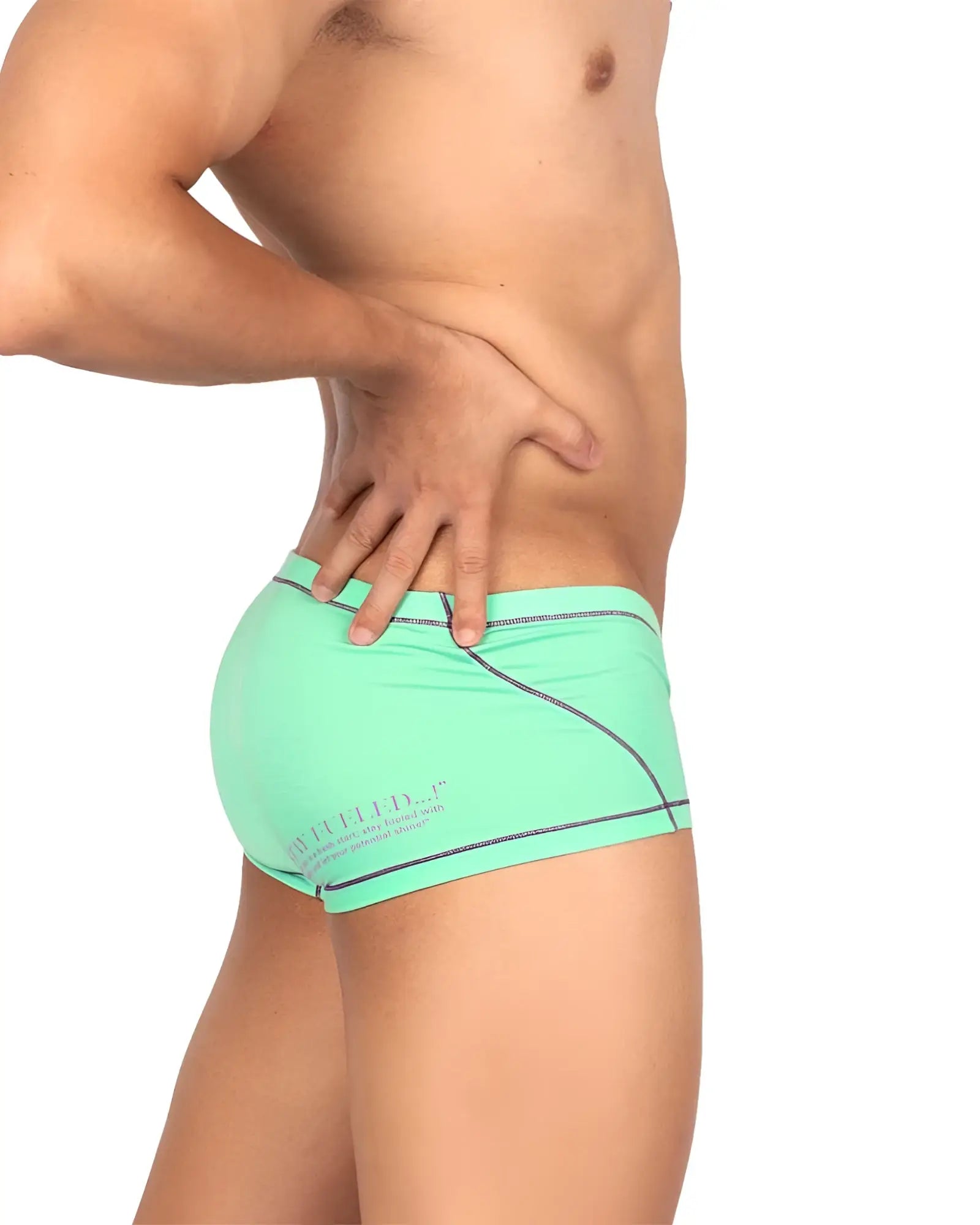 Private Structure EPUS4570 Prime Elysian cyan mint green athletic briefs with black trim and subtle waistband logo