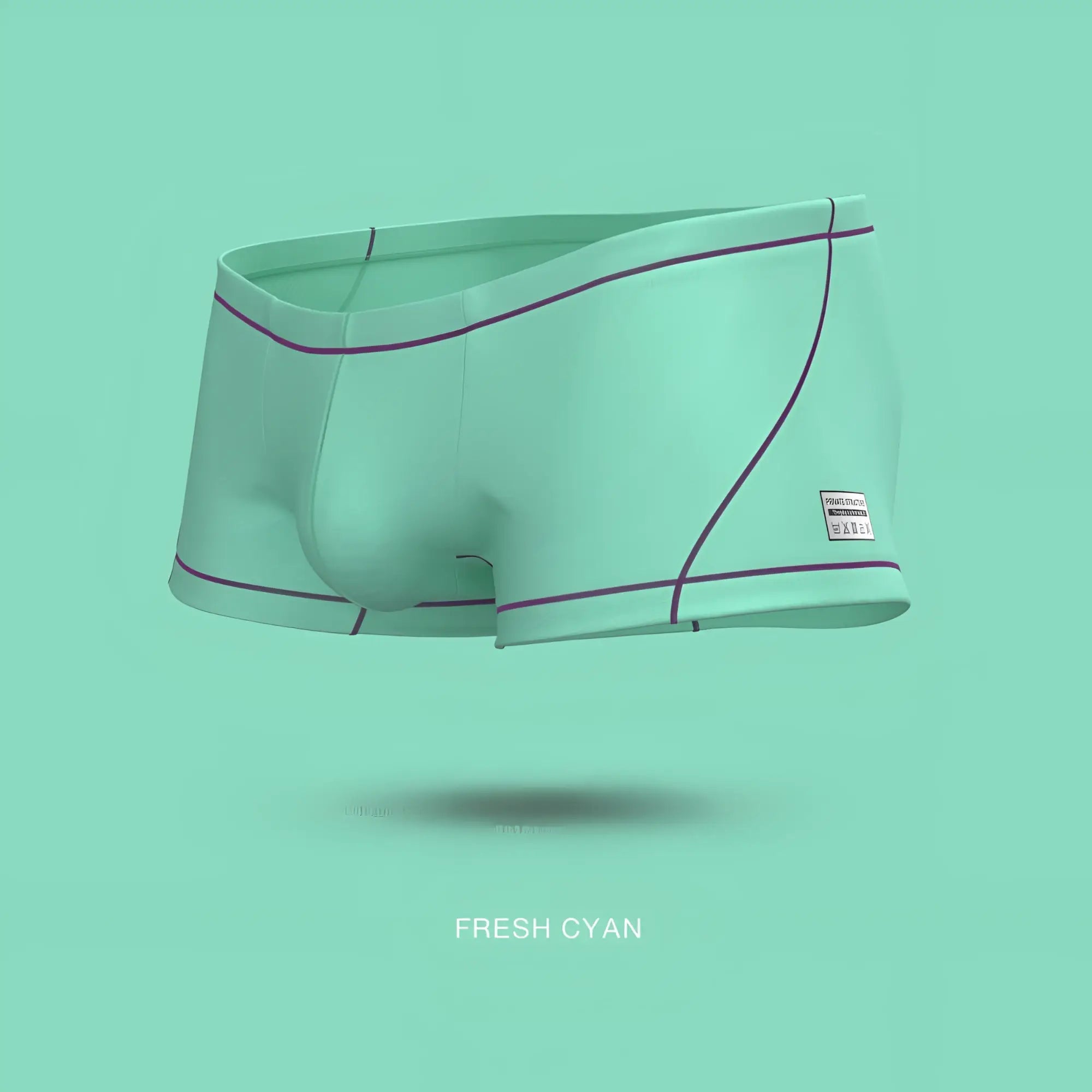 Private Structure EPUS4570 Prime Elysian hipster boxer briefs in mint green with subtle purple stitching details