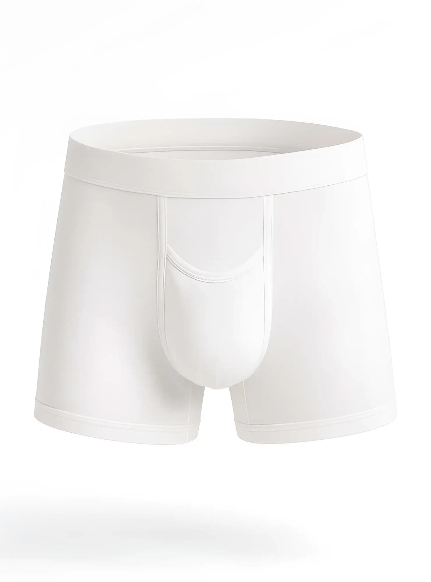 White men’s briefs purecomfort cotton trunk with smooth seamless design and supportive pouch for comfort and fit