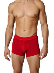 Red relax trunk red ribbed boxer briefs with snug contoured fit for comfortable everyday wear