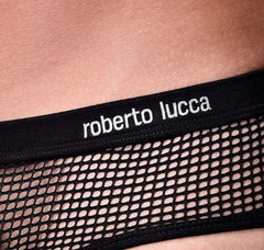 Roberto Lucca Mesh Trunk Underwear Black 80043-00220 Size L