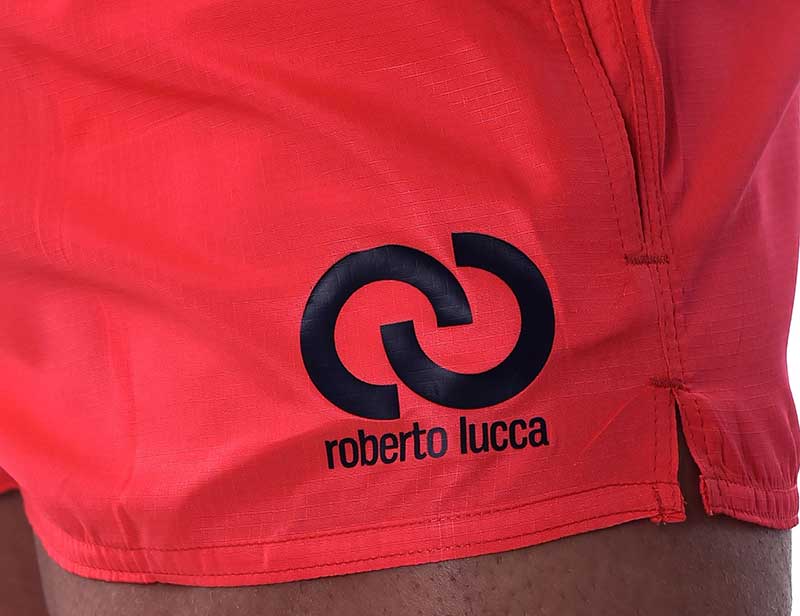 Roberto Lucca Solid Shorts Bademode Koralle Rot 90142-00174 Größe L