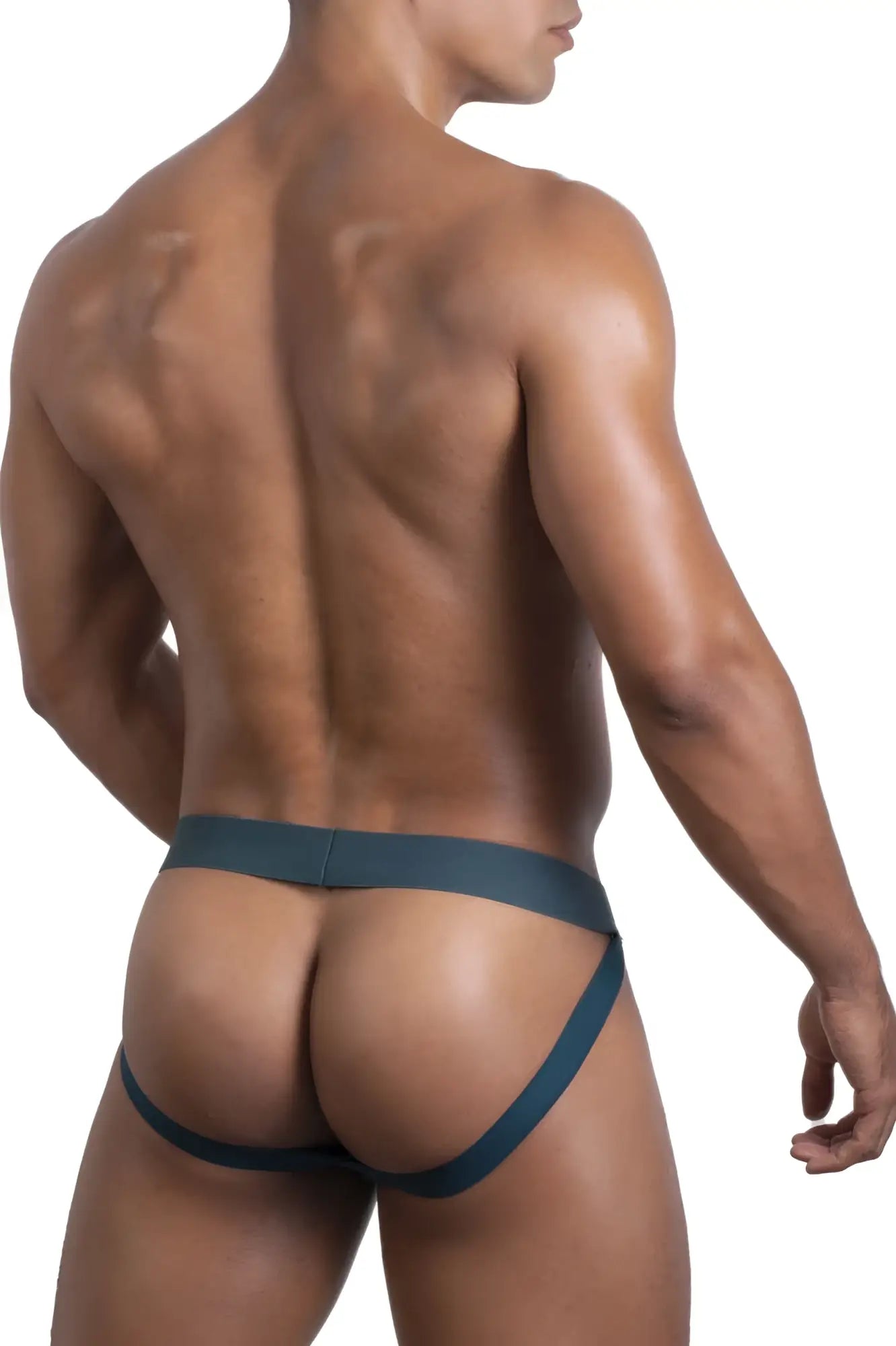 Dark teal roger smuth rs086 jock-thong briefs with a smooth elastic waistband and sleek form-fitting design