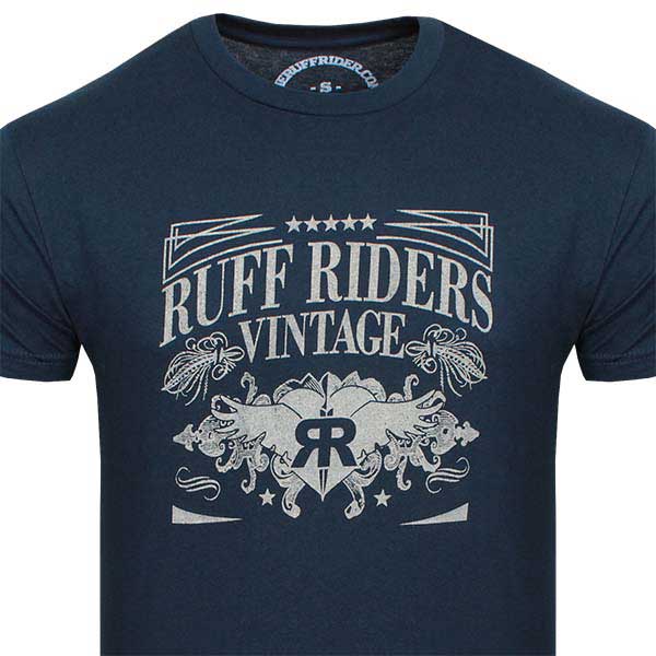 Ruff Riders Legacy Short Sleeved T Shirt Navy Size M