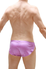 Purple satin running shorts joe purple with sleek shiny finish ideal for athletic use