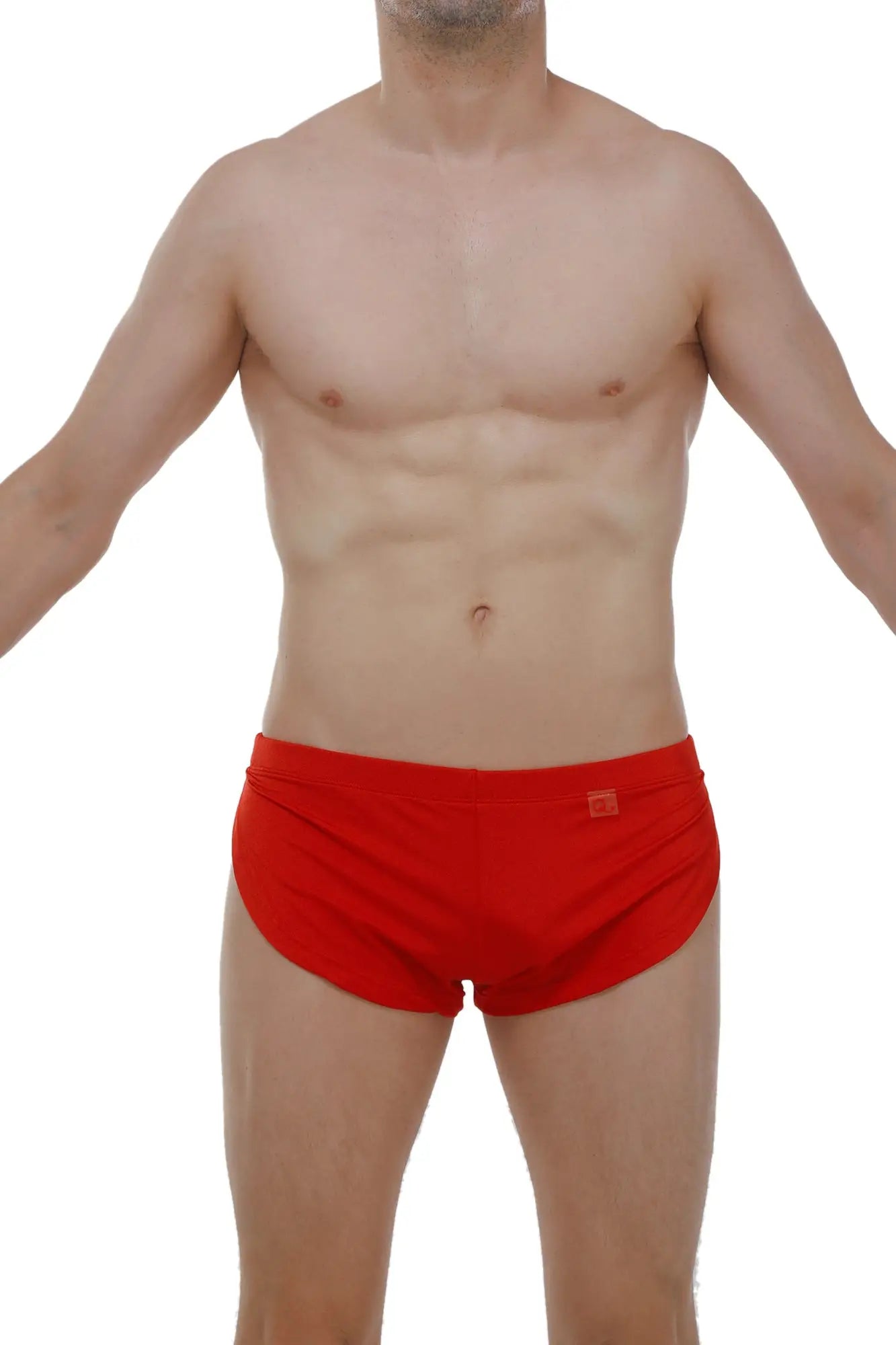 Red running shorts joe red snug fit athletic briefs with elastic waistband designed for running and sports activities
