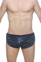 PetitQ Men's Short Snap Satin Encre