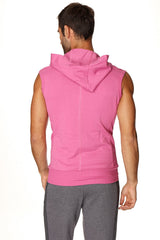 Sleeveless Yoga Hoodie (Berry)