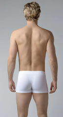 White menâs briefs softest short trunks made of breathable cotton for comfortable everyday wear