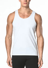 DÉBARDEUR EN MAILLOT EXTENSIBLE UNI