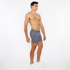 PRINTED STRETCH KNIT SHORT