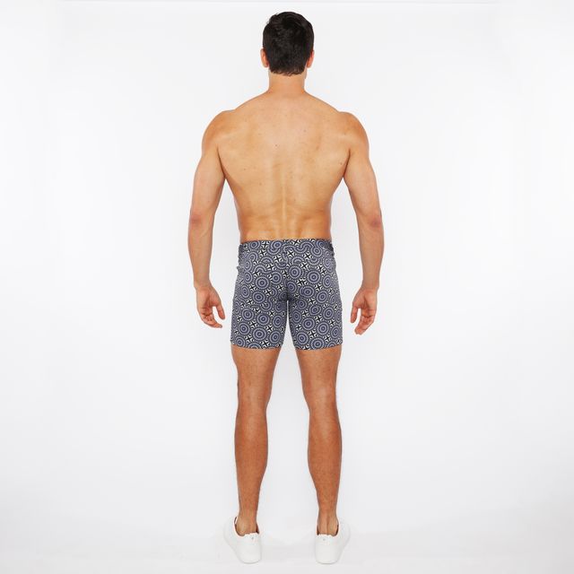 PRINTED STRETCH KNIT SHORT