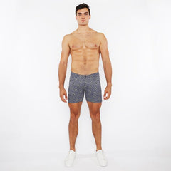 PRINTED STRETCH KNIT SHORT