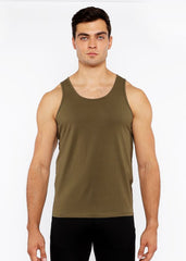 CIRCLE SPINE LASER CUT STRETCH JERSEY TANK
