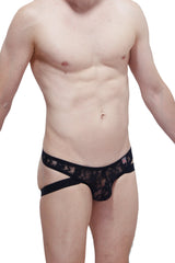 PetitQ Thong Jockstrap Lace Black
