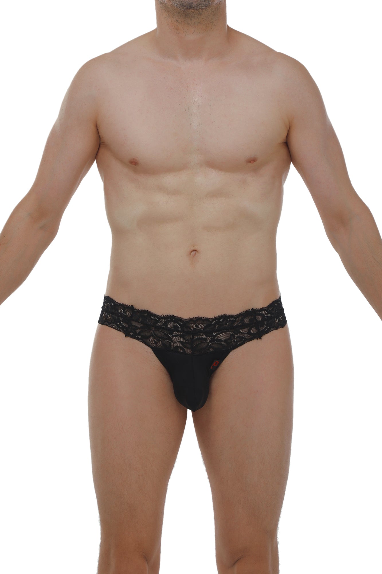 Thong Plessis Lace Black